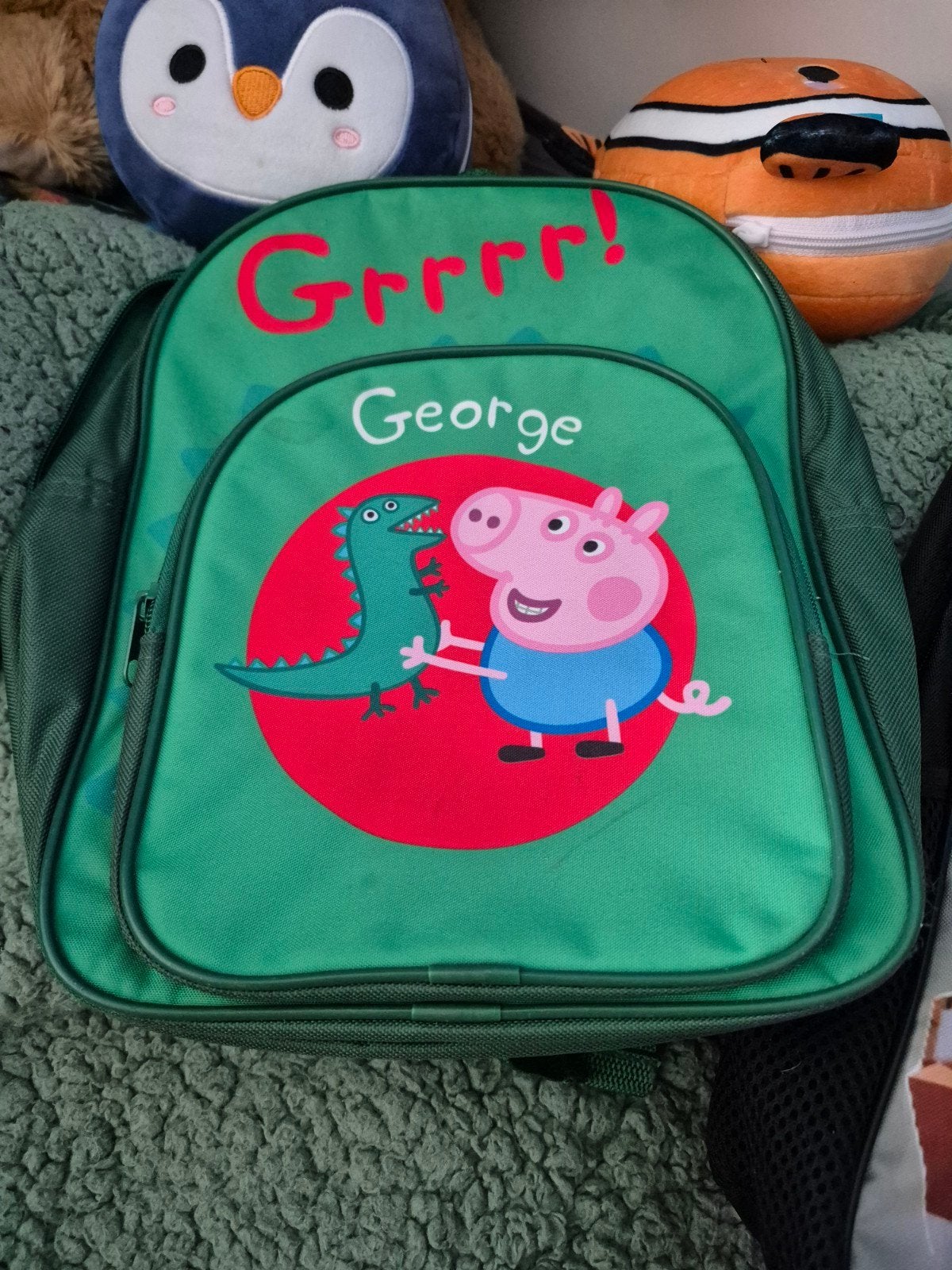 Peppa Pig George Rugzak - Grrrr! Dino Avontuur, Ophalen of Verzenden, Gebruikt, Groen, Overige merken