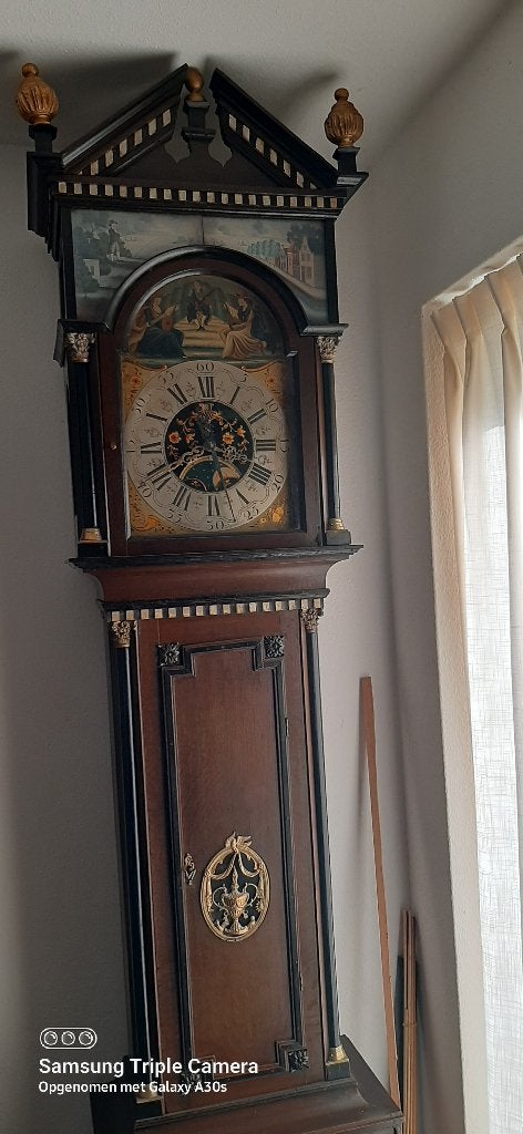 antieke friese staande klok met speelwerk uit Franeker, Antiek en Kunst, Antiek | Klokken, Ophalen