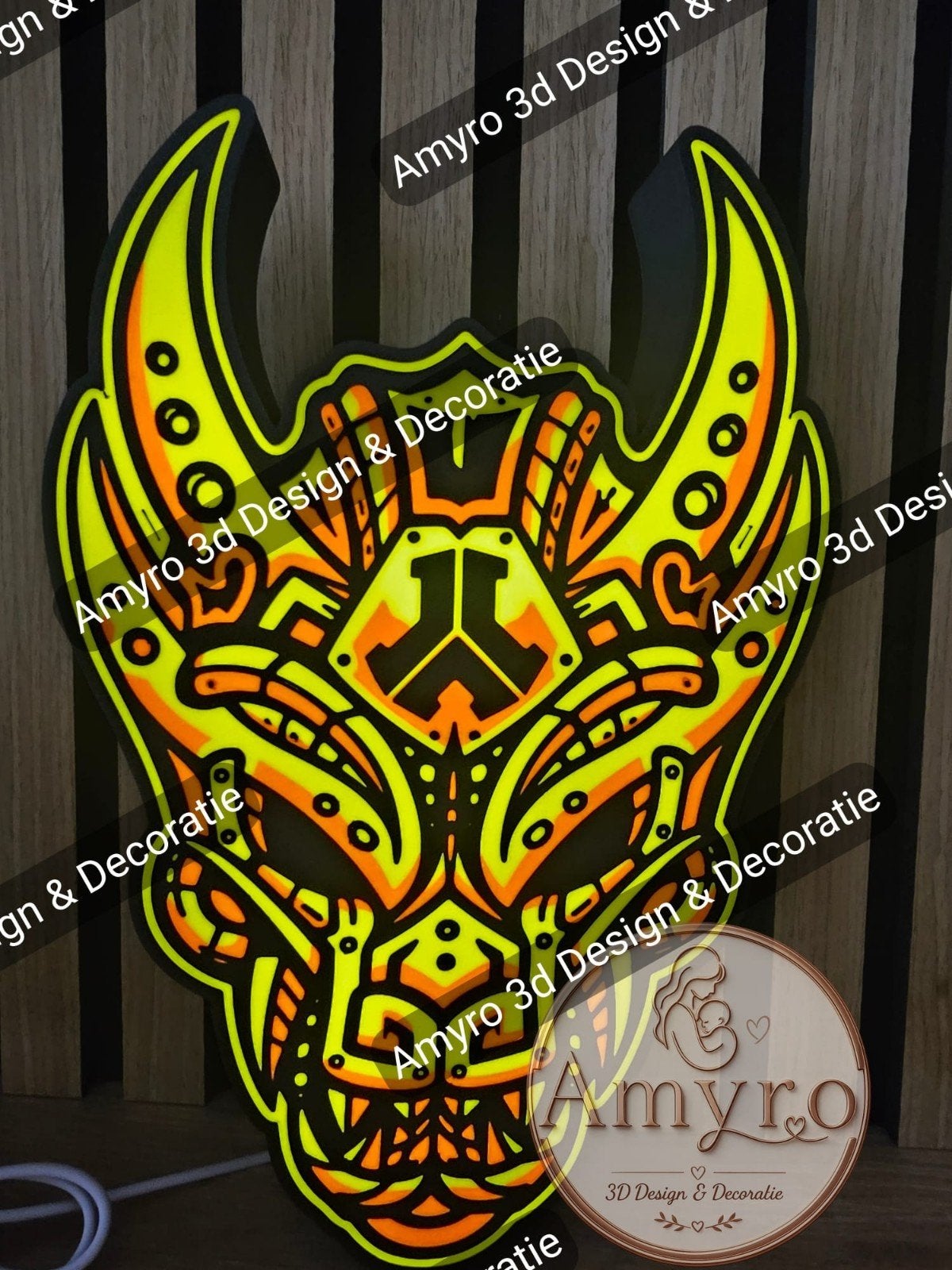 Defqon.1 Guardian LED Lamp - Uniek en Sfeervol, Overige merken, Kunststof, Meerkleurig, USB-aansluiting