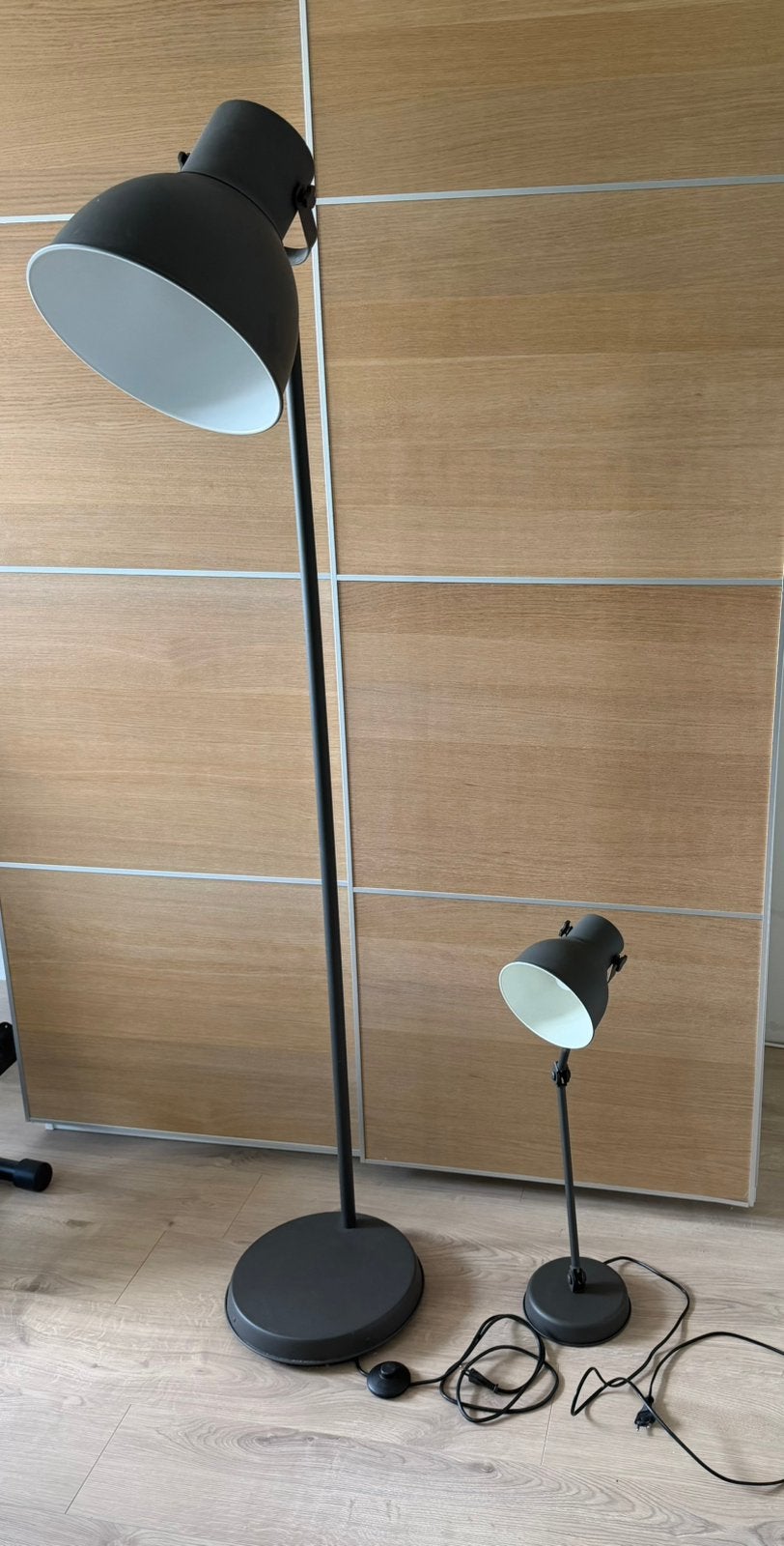 Ikea HEKTAR staande lamp + bureaulamp, Ophalen, Zo goed als nieuw, 150 tot 200 cm