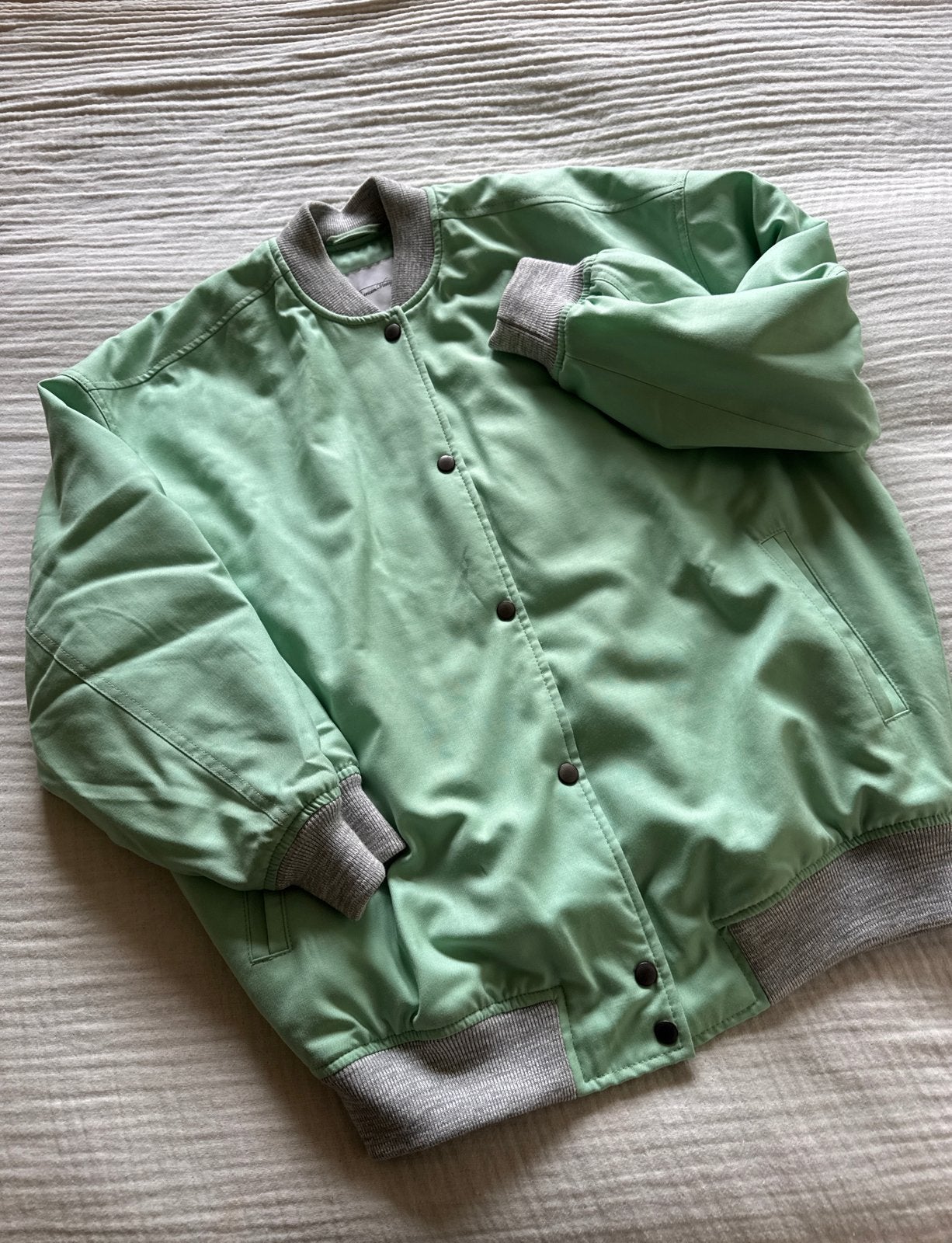 American vintage bomberjack one size, Ophalen of Verzenden, Zo goed als nieuw, Maat 38/40 (M), Groen