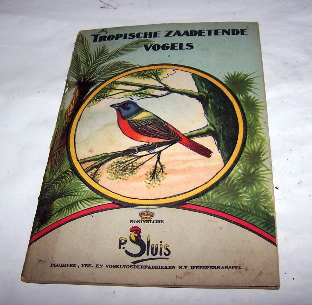 Vintage boekje -Tropische zaadetende vogels. P. Sluis. Izgs., Ophalen of Verzenden, Zo goed als nieuw, Overige typen