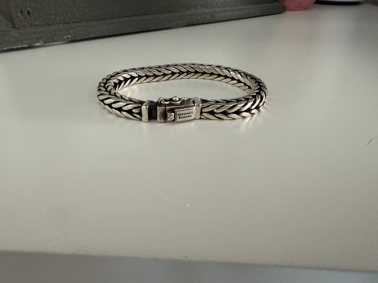 Buddah to buddah armband, Ophalen, Zo goed als nieuw, Zilver, Dame