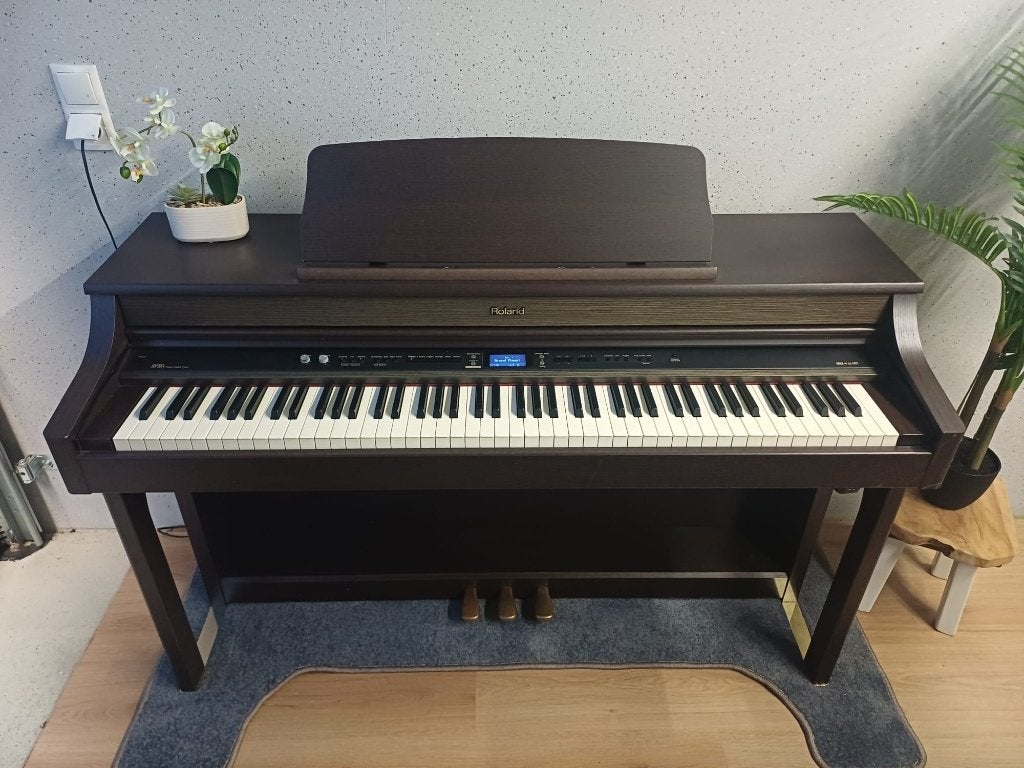Roland HP-207e digitale piano- Garantie+bezorging, Muziek en Instrumenten, Piano's, .., Bruin, Digitaal, Ophalen of Verzenden