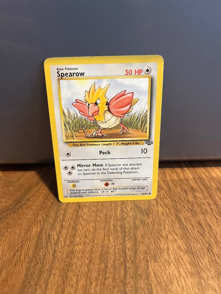 Pokémon Spearrow - Jungle Set (32/64), Ophalen, Gebruikt, Losse kaart