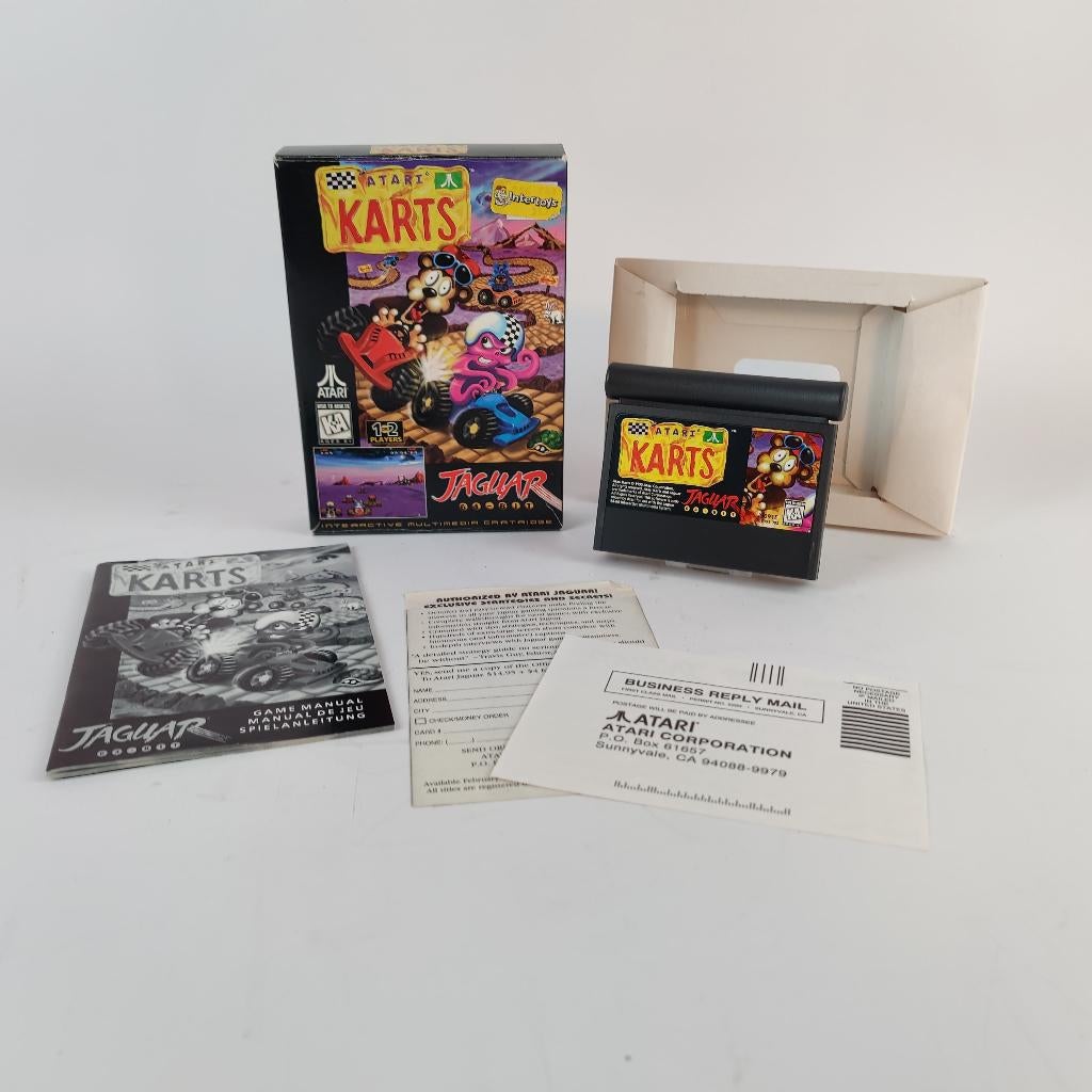 Atari Karts voor de Atari Jaguar || compleet || zeer net, 1 speler, Racen en Vliegen, Ophalen of Verzenden, Zo goed als nieuw