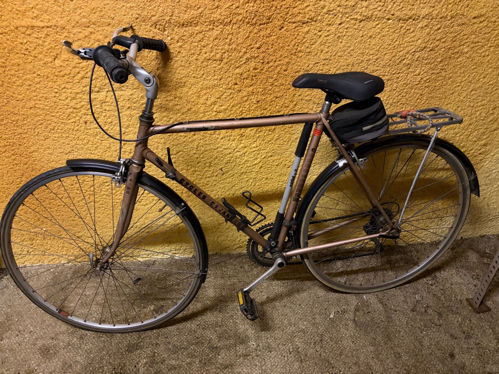Vintage Gitaan fiets 10 versnellingen - Goed onderhouden, Gebruikt, Velgrem, Versnellingen, 57 tot 61 cm