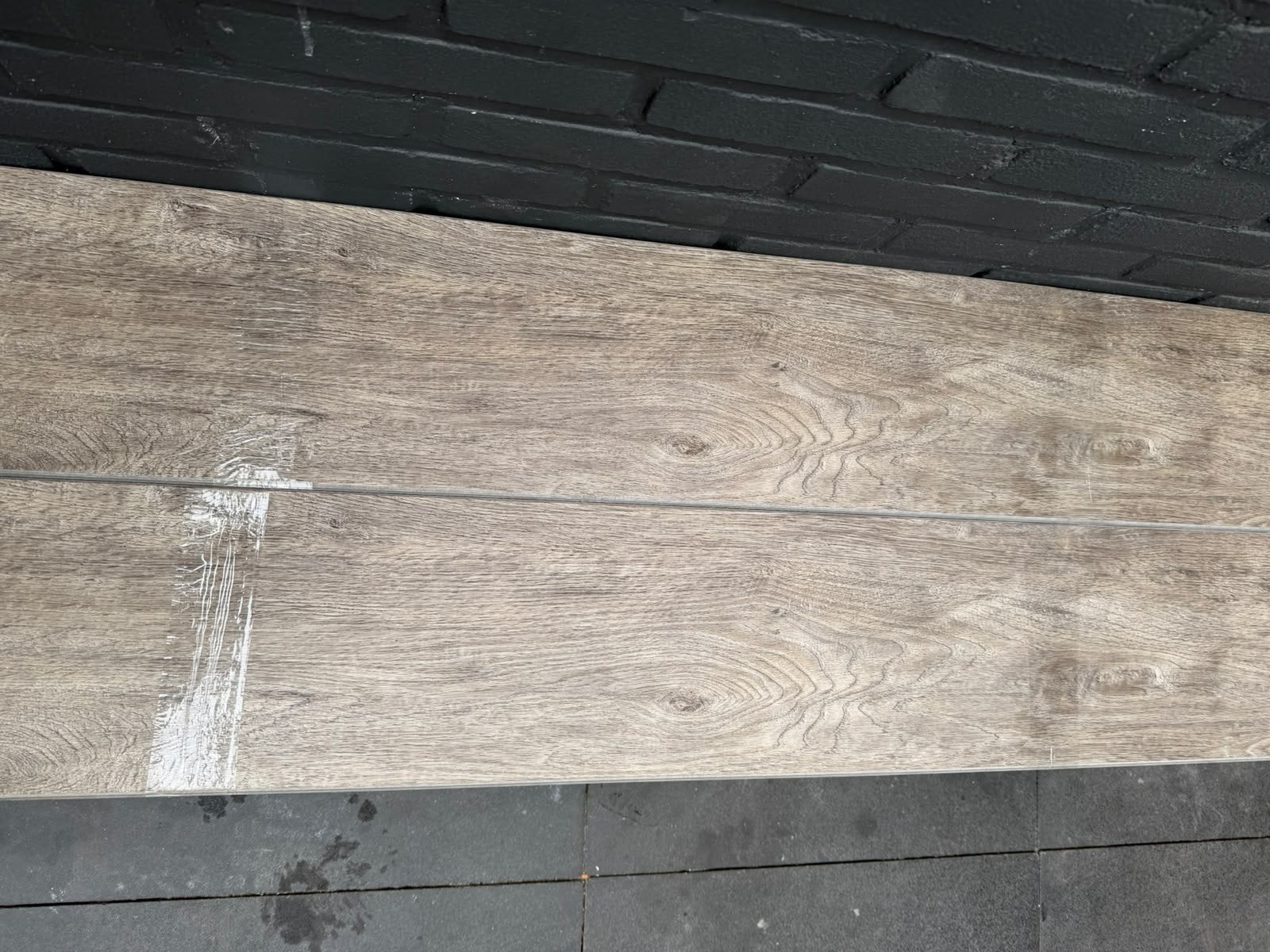 Hoogwaardige eikenlook Pvc klikvloer uitgehaald 55m2, Ophalen, Gebruikt, 50 tot 150 cm, 10 m² of meer