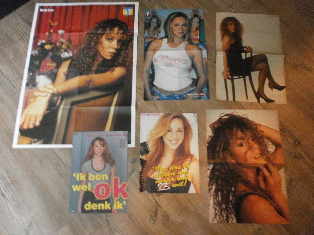 setje posters Mariah Carey  jr 80/90, Verzenden, Gebruikt, A1 t/m A3, Muziek