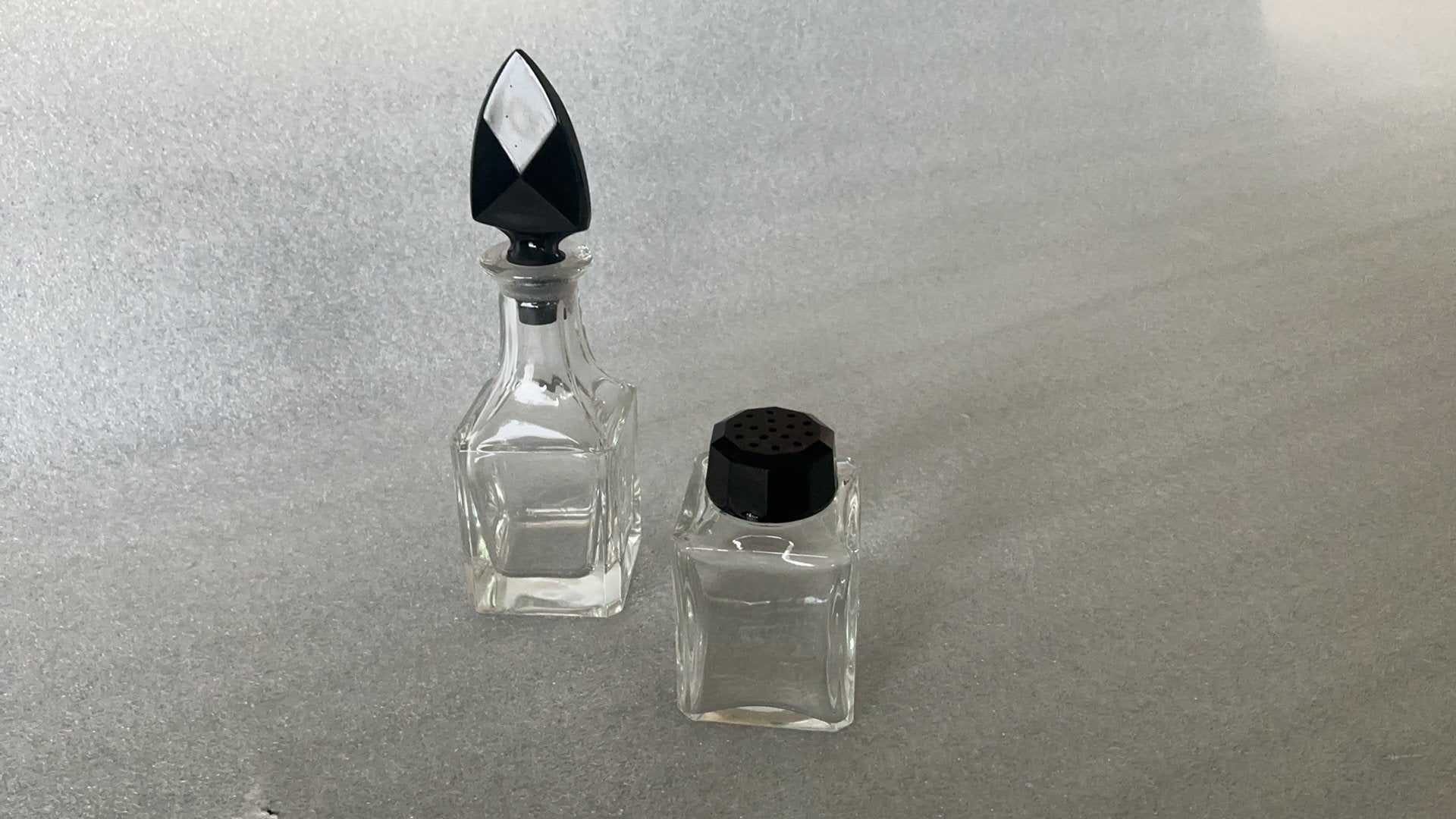Olie- en zoutstel, oud, Antiek en Kunst, Ophalen of Verzenden
