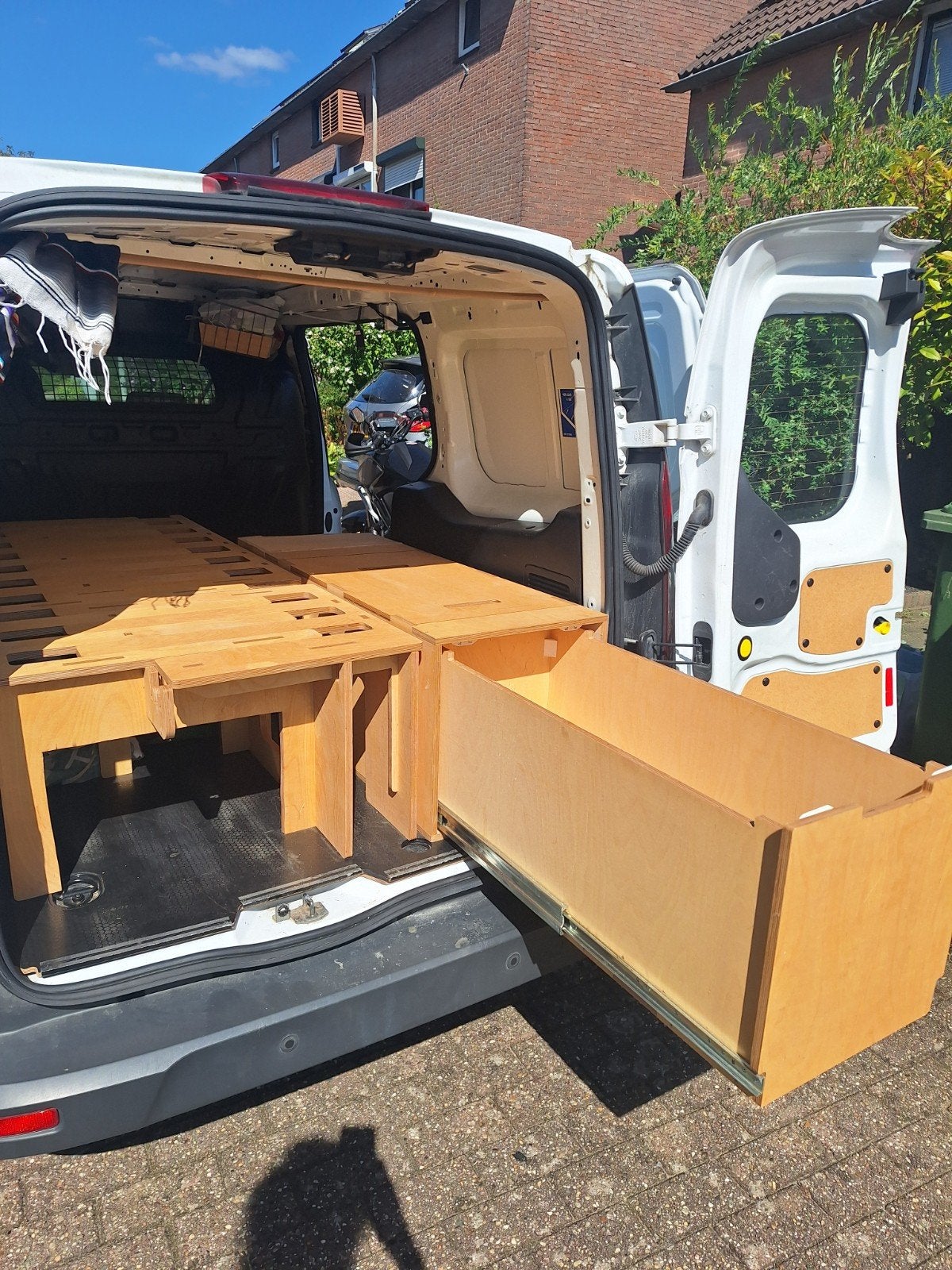 Camper inbouw Ford Transit Connect L2 - Bed & Lades, Ophalen of Verzenden, Zo goed als nieuw