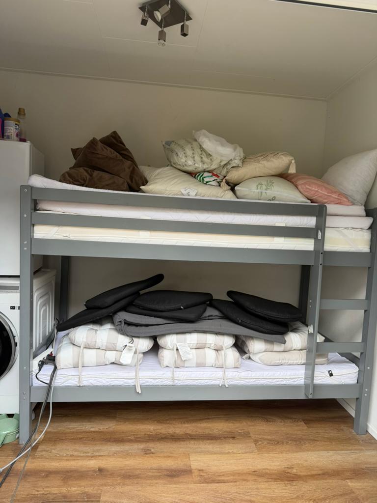 Stappelbed, Kinderen en Baby's, Kinderkamer | Bedden, Ophalen, Zo goed als nieuw, 180 cm of meer, 85 tot 100 cm