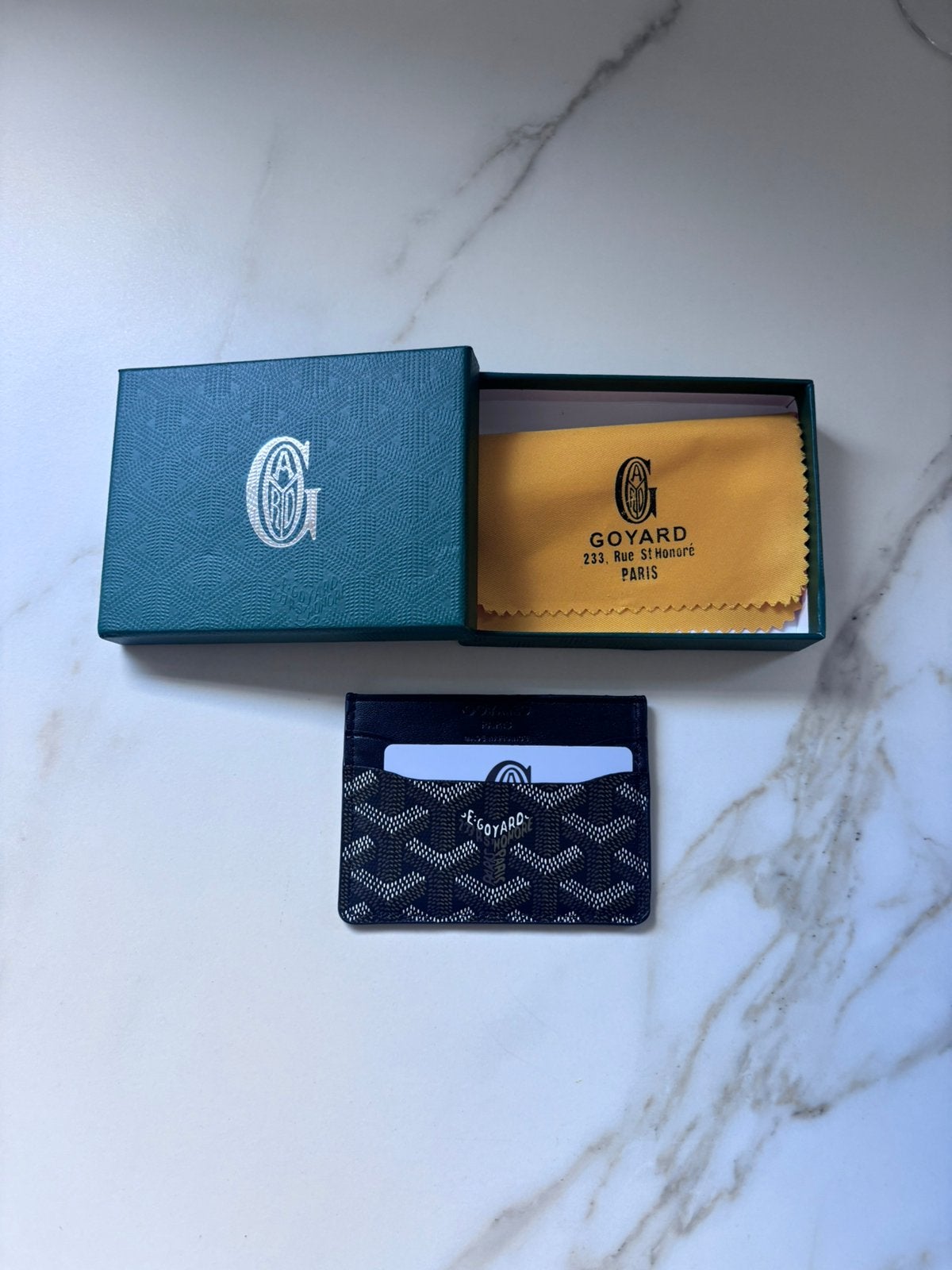 Goyard pasjeshouder- Zwart, Sieraden, Tassen en Uiterlijk, Portemonnees, Ophalen of Verzenden, Zo goed als nieuw, Zwart