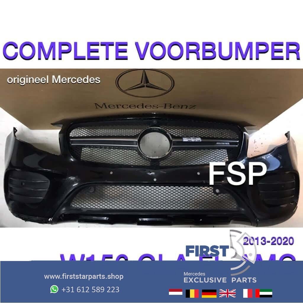 W156 GLA FACELIFT AMG VOORBUMPER COMPLEET ZWART + GLA45 AMG, Auto-onderdelen, -, Voor, -, Bumper