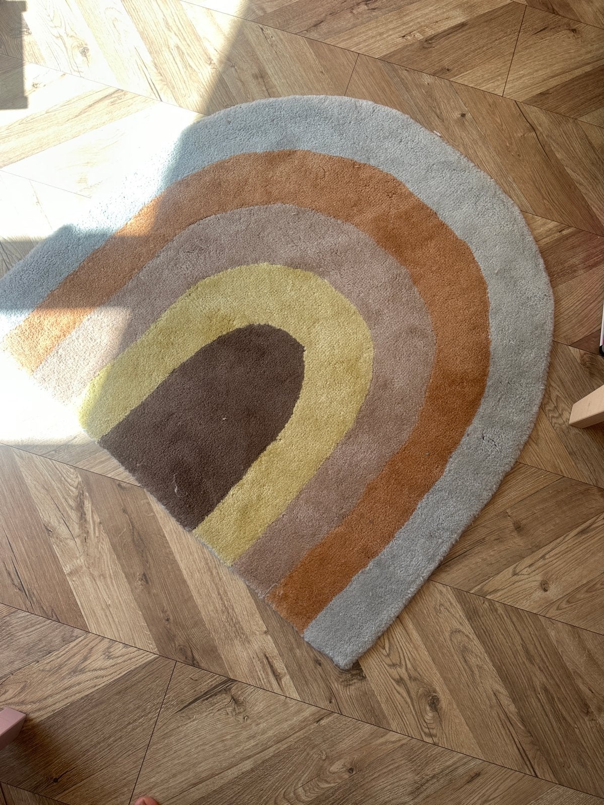 OYOY regenboog wandkleed en vloerkleed set, Ophalen, 100 tot 150 cm, Beige, 50 tot 100 cm