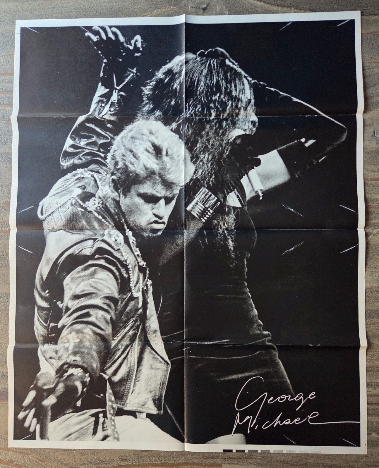 George Michael Wham! Poster - Jaren '80, Rechthoekig Staand, Ophalen of Verzenden, Zo goed als nieuw, A1 t/m A3