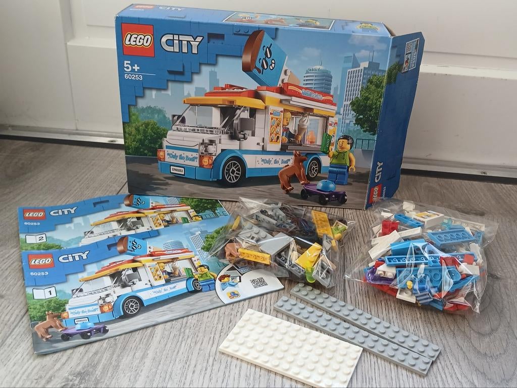 Lego City 60253 IJscowagen, Ophalen of Verzenden, Zo goed als nieuw, Complete set, Lego