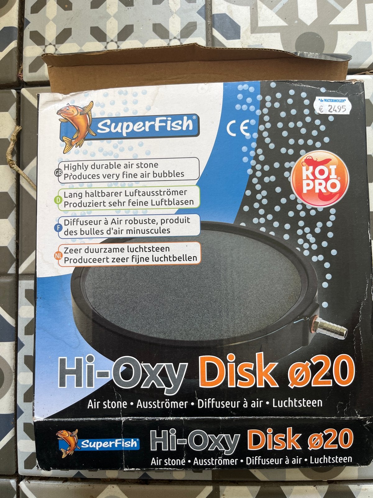 SuperFish luchtsteen voor vijver 20 cm doorsnede., Ophalen, Nieuw, Overige typen