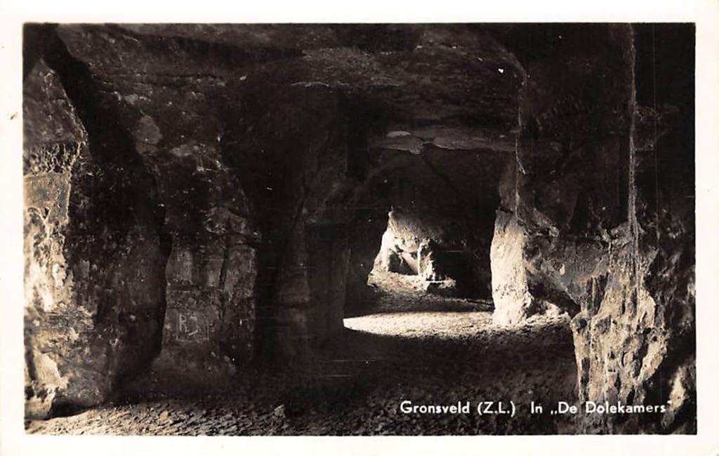 Gronsveld Grotten De Dolekamers Eijsden - Margraten Limburg, Ophalen of Verzenden, 1940 tot 1960, Gelopen, Limburg