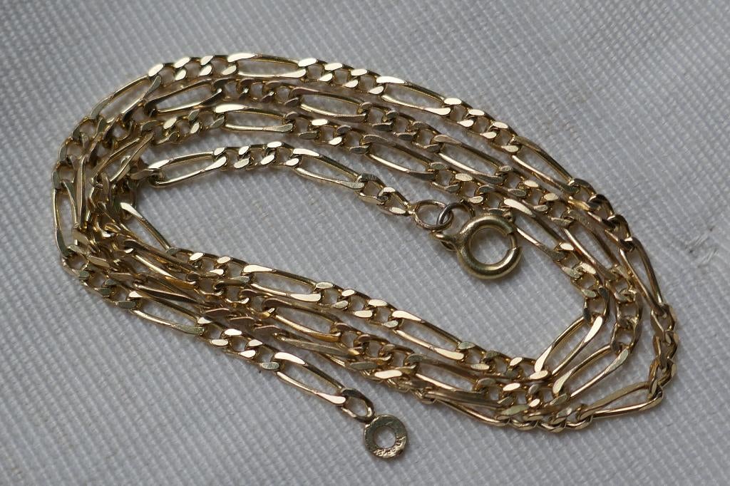 Figaro Ketting  -   goud verguld, Verzenden, Zo goed als nieuw, Goud, Overige materialen