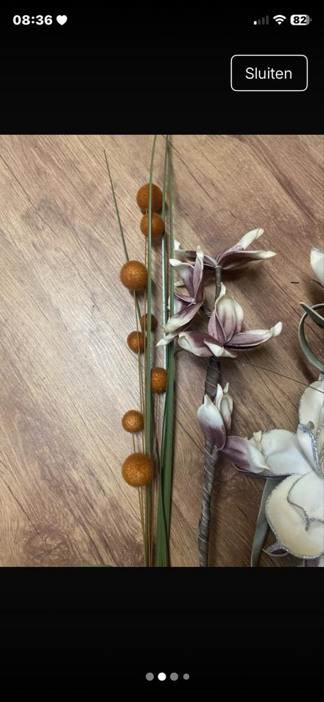 Diverse Kunstbloem Takken voor Decoratie, Ophalen of Verzenden, Gebruikt, Binnen