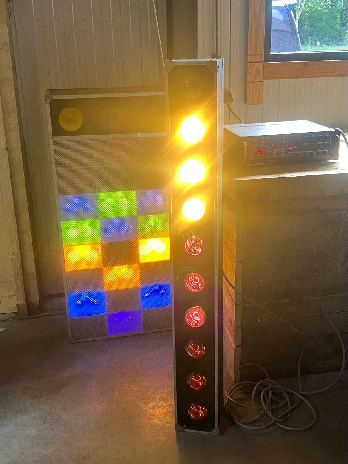 Retro Discolampen Set Jaren 80/90, Ophalen, Gebruikt, Licht, Kleur