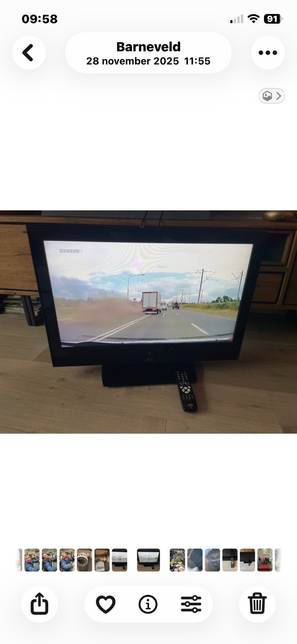 JVC TV met afstandsbediening - Goede staat, Ophalen of Verzenden, Gebruikt, 40 tot 60 cm, Overige merken