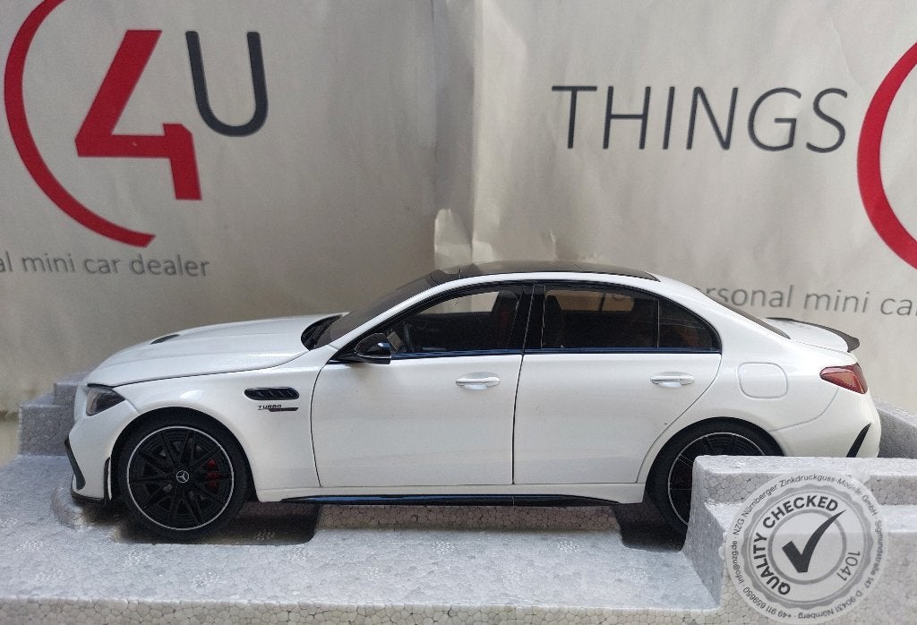 NZG 1:18 Mercedes-Benz C63 S E Performance wit nieuw, Ophalen of Verzenden, Nieuw, Auto, Overige merken