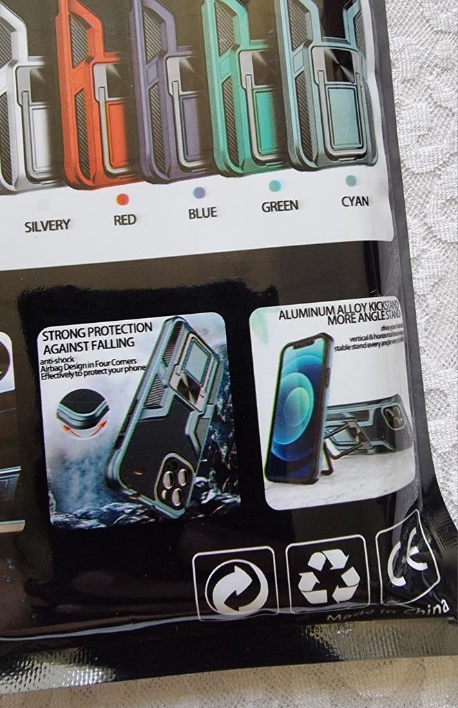 Nieuw S21 Ultra Hoesje Zwart met Kickstand, Verzenden, Nieuw, Overige modellen, Hoesje of Tasje