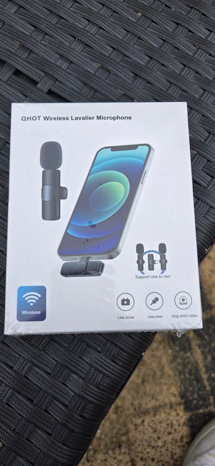 QHOT Draadloze Lavalier Microfoon K1 - Nieuw in doos, Ophalen of Verzenden, Nieuw, Overige typen, Draadloos