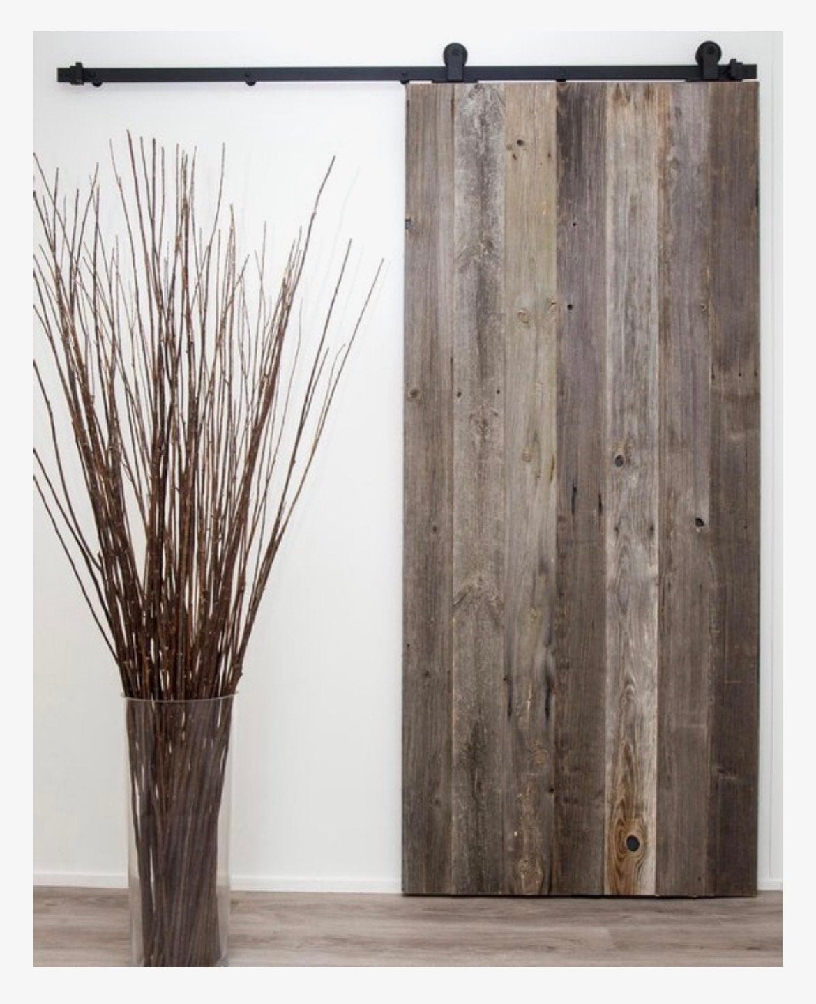 (NIEUW) zwart schuifdeursysteem, 2x100cm rail (barn door), Ophalen, Overige typen, Nieuw, Schuifdeur