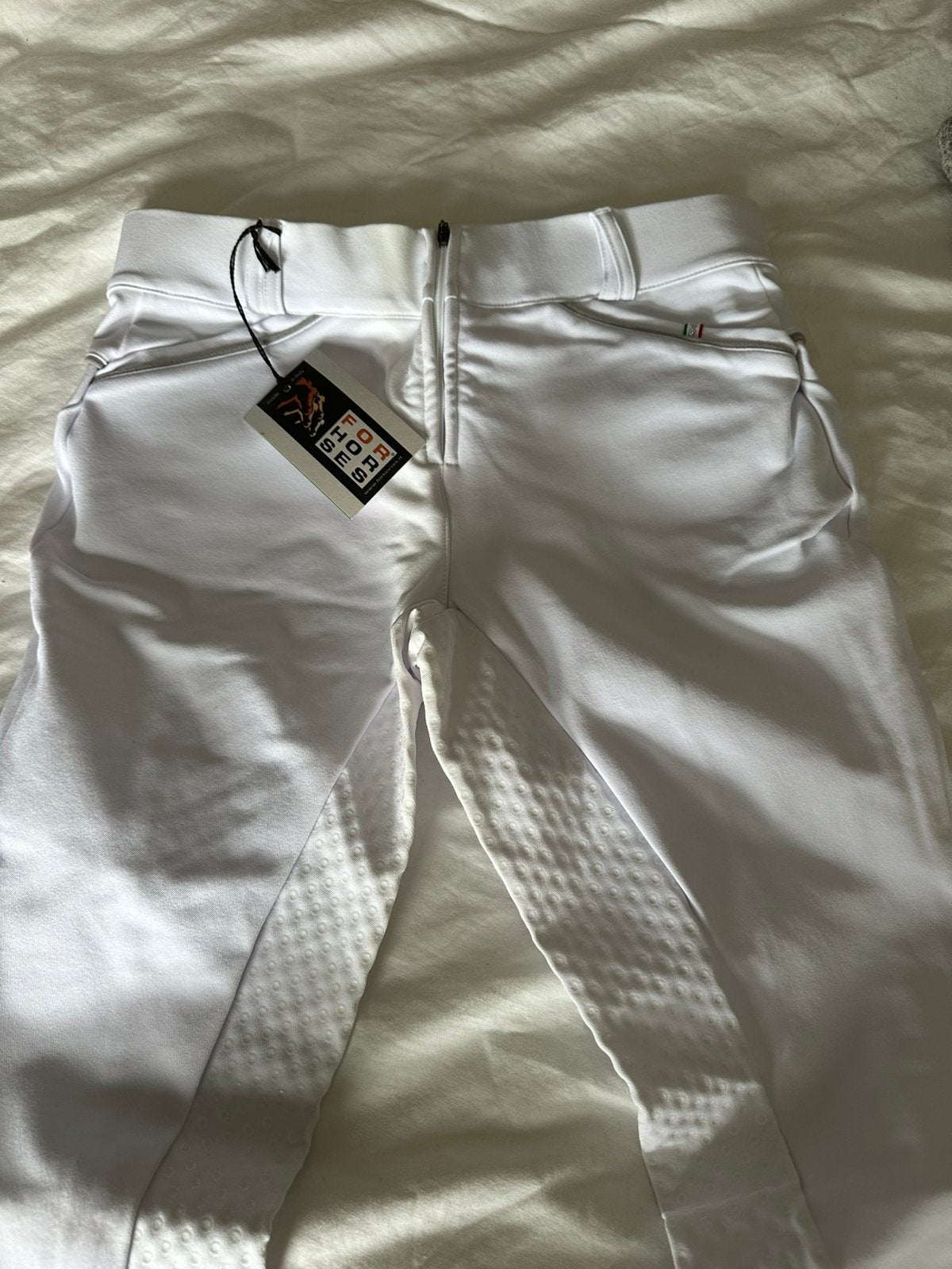 Nieuwe witte wedstrijd paardrijbroek, Ophalen, Kinderen, Onderkleding, Nieuw