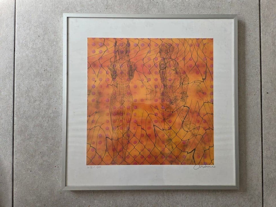 Gesigneerde Giclée van Artuno Parisius - Abstracte figuren, Gelimiteerde oplage, Ophalen of Verzenden, Abstract, Giclee