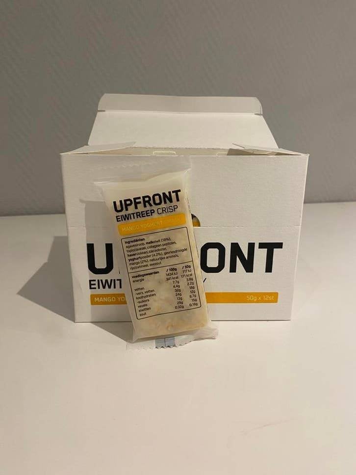 Upfront Eiwitreep Mango Yoghurt 12 pack - 14g eiwit!, Ophalen of Verzenden