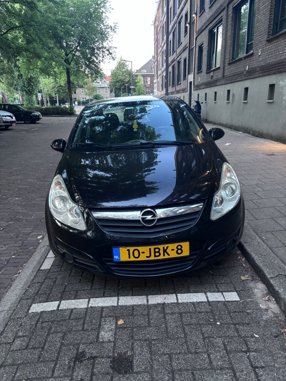 Opel Corsa 1.2 16V 5D 2009 Zwart, Auto's, Voorwielaandrijving, 4 cilinders, 1229 cc, Origineel Nederlands