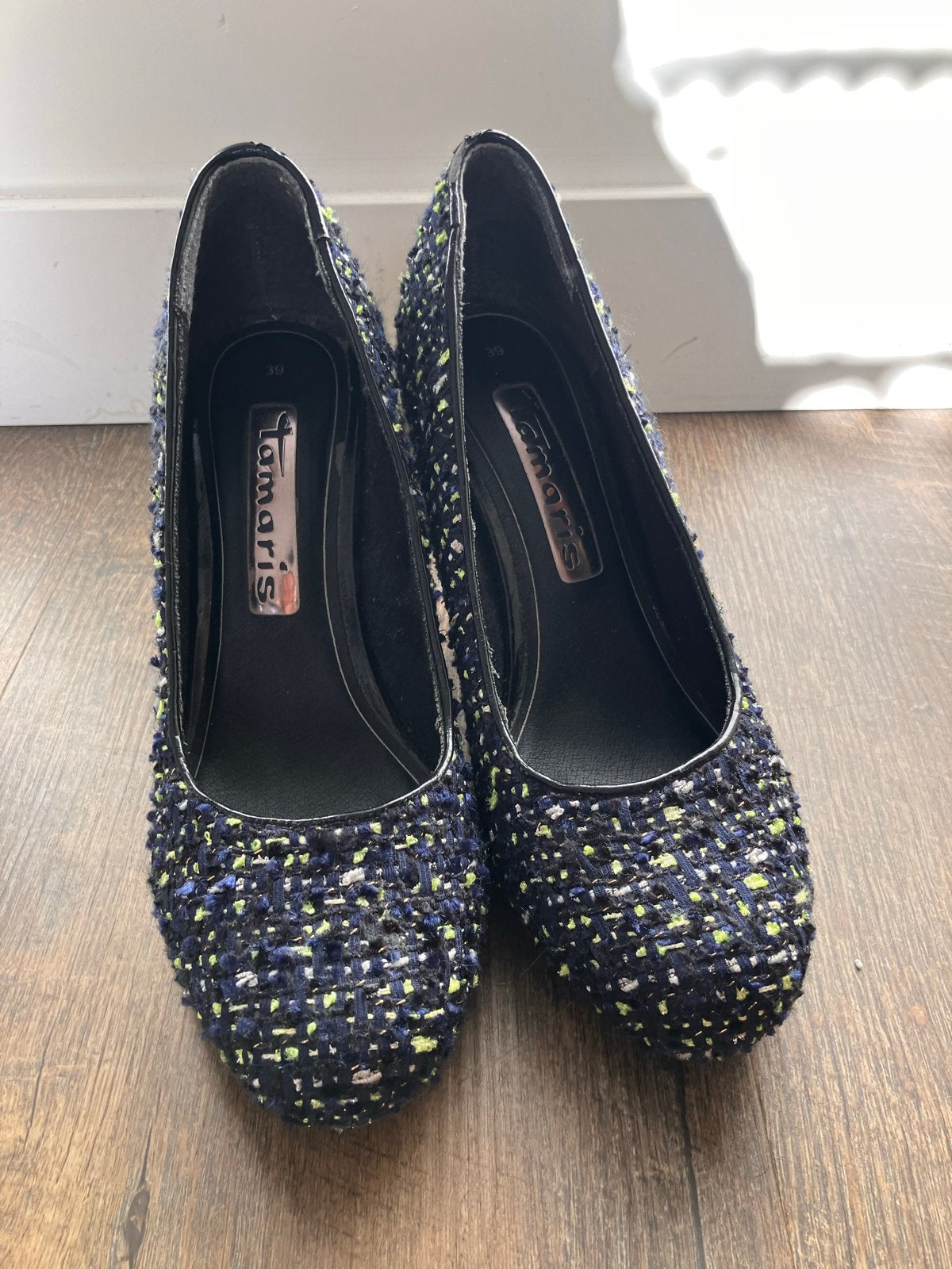 Tamaris Pumps - Maat 39 - Gratis af te halen, Ophalen, Gedragen, Blauw, Pumps