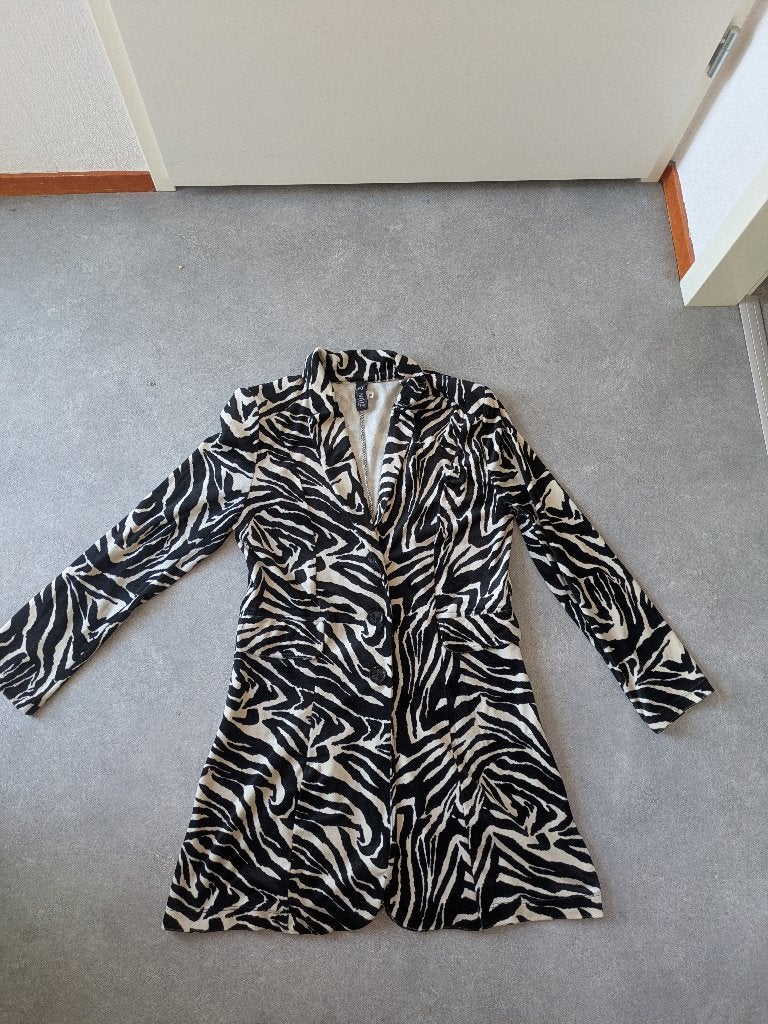 Tijgerprint blazer Iz Naiz maat M, Maat 38/40 (M), Verzenden, Beige, Iz Naiz
