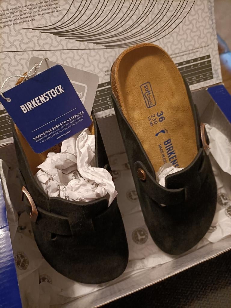 Gloednieuwe Birkenstock boston klompen maat 36, Ophalen of Verzenden