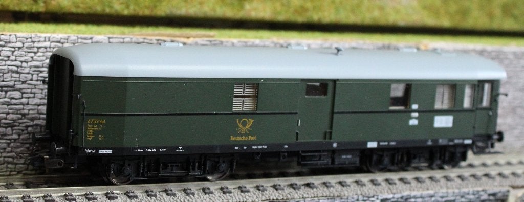 Post rijtuigen DEUTSCHE BUNDESPOST, Gelijkstroom, Nieuw, Wagon, Piko
