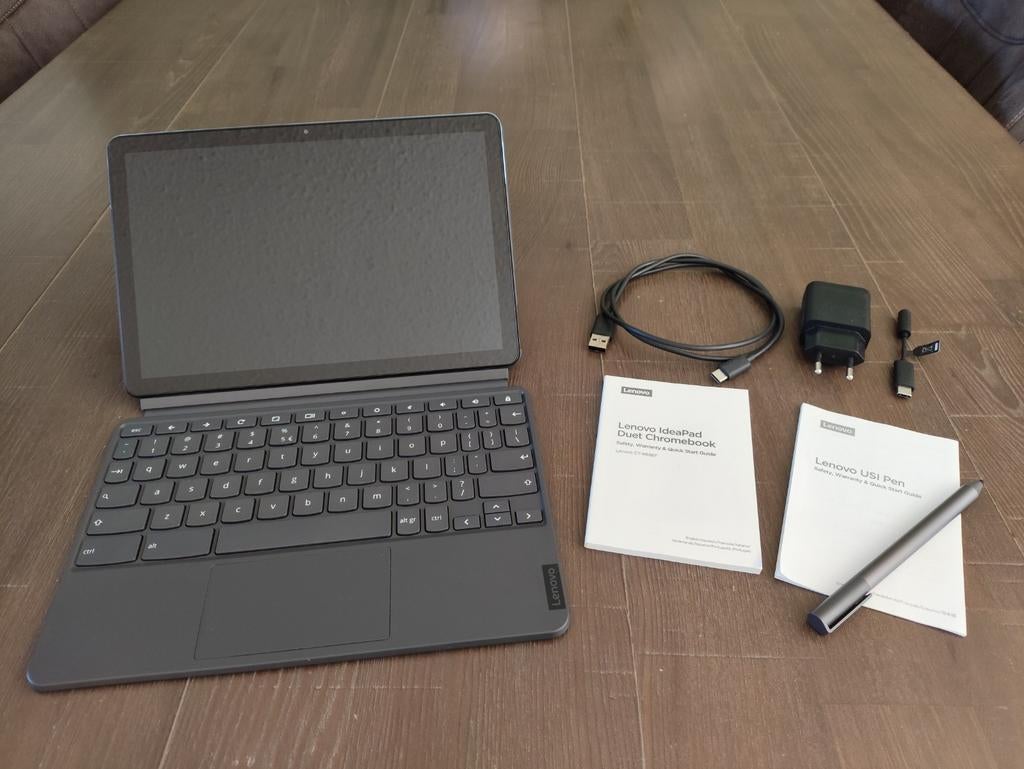Lenovo IdeaPad Duet Chromebook CT-X636F, 10 inch, Usb-aansluiting, Ophalen of Verzenden, Zo goed als nieuw