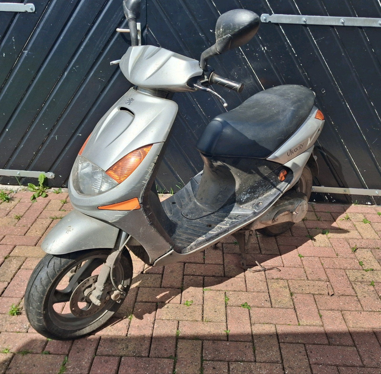Peugeot vivacity blauw kenteken, Ophalen, Tweetakt, Gebruikt, 50 cc