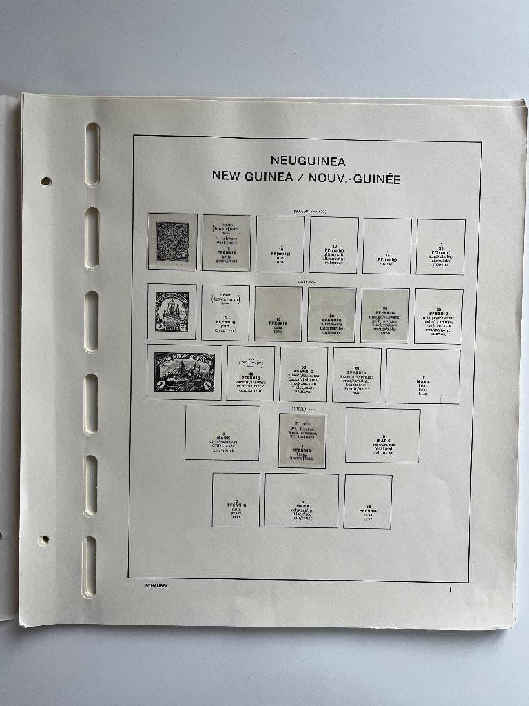 Album-bladen voor postzegels van Duitse Koloniën (1893-1918), Ophalen of Verzenden, Verzamelalbum