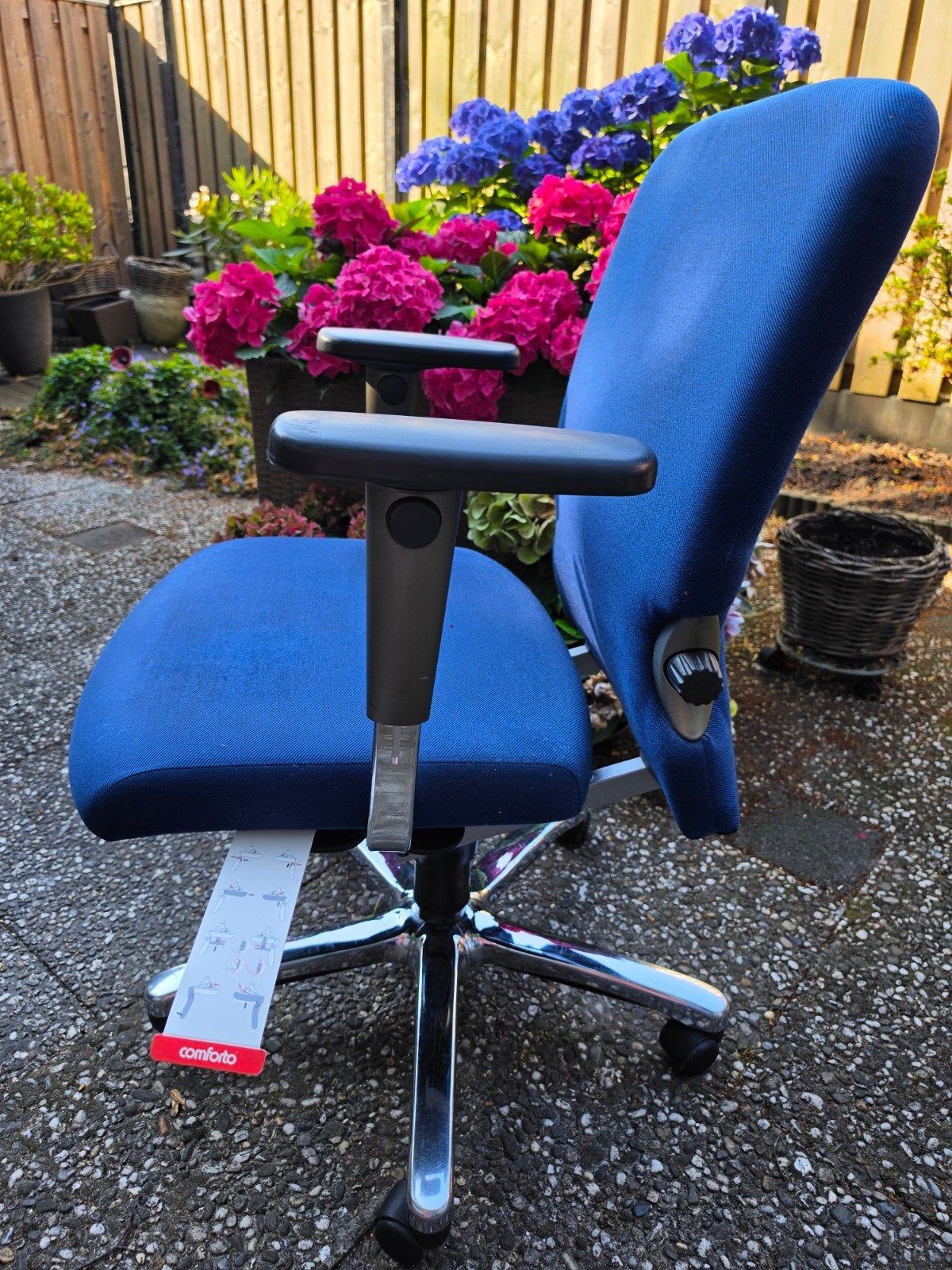 Blauwe Bureaustoel - Comforto - Ergonomisch, Ophalen, Gebruikt, Blauw, Bureaustoel
