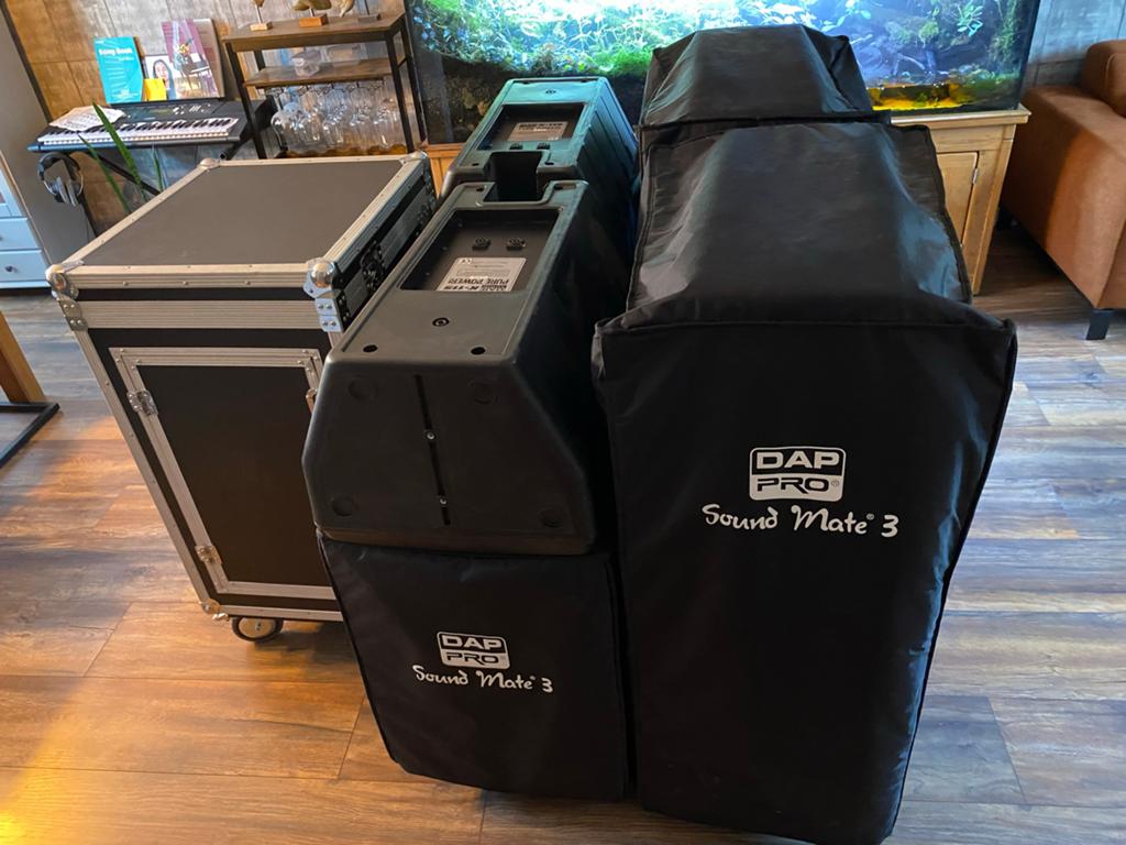 DAP Audio P.A. Set: Sound Mate 3, K-115, Radon 600, Audio, Tv en Foto, Luidsprekers, Ophalen, Gebruikt, 120 watt of meer, Overige merken