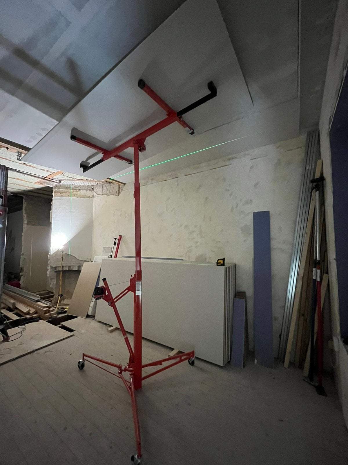 Gipsplatenlift / Platenlift te huur - Plafond montage, Ophalen of Verzenden, Zo goed als nieuw