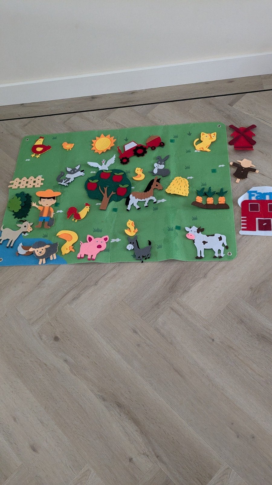 Vilten boerderij speelset voor kinderen, Ophalen of Verzenden, Zo goed als nieuw, Knutselen