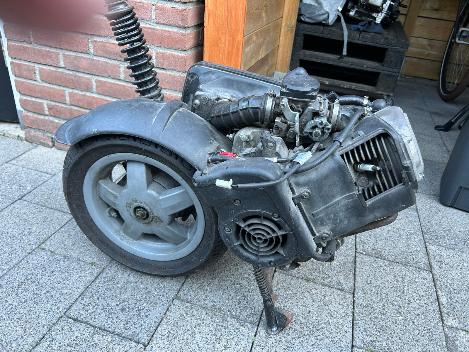 Piaggio Leader 125cc motorblok (zonder kabelboom), Ophalen, Gebruikt, Blok, Piaggio
