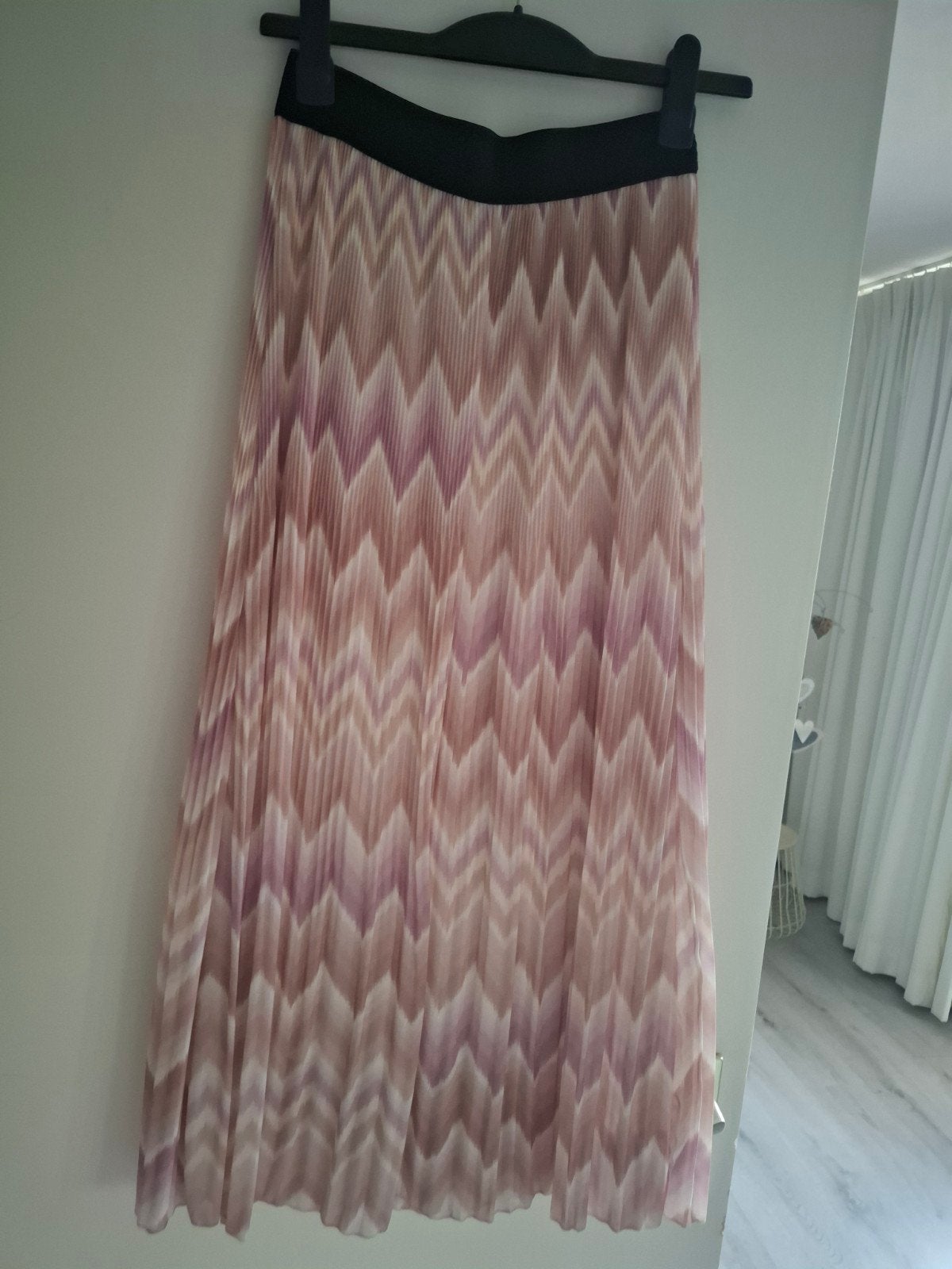 Savini plisse maxi rok maat S/M, Savini, Meerkleurig, Ophalen of Verzenden, Zo goed als nieuw