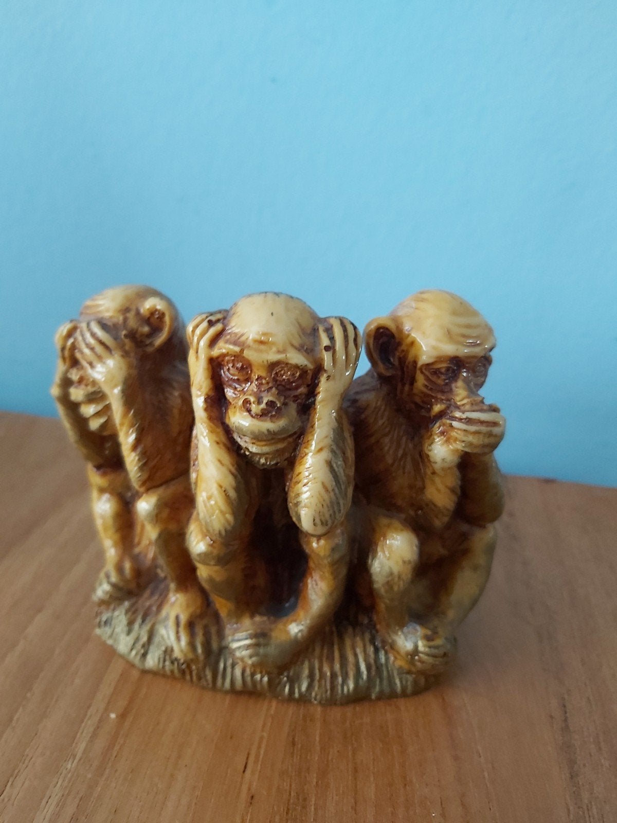 Vintage Horen, Zien, Zwijgen Aapjes Beeldje, Ophalen of Verzenden