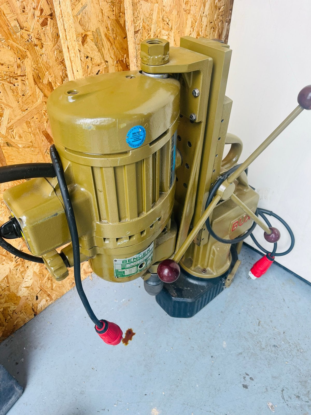Bender magneet Kolomboormachine - Krachtige Boormachine, Variabele snelheid, Ophalen of Verzenden, Kolomboormachine, Gebruikt